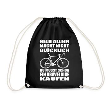 Gravelbike - Turnbeutel - Schwarz - Vorne