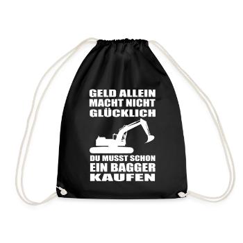 Bagger - Turnbeutel - Schwarz - Vorne