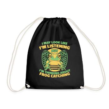 J’ai peut-être l’air d’écouter Toad Tadpole - Sac de sport léger - noir - Devant