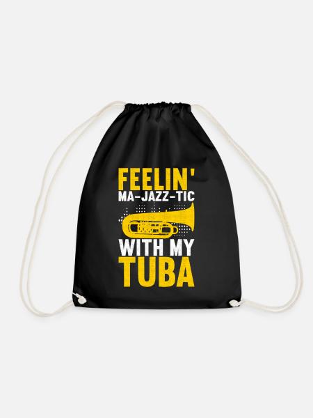 Tuba Tubist - Turnbeutel - Schwarz