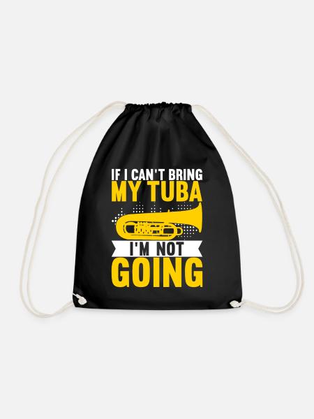 Tuba Tubist - Turnbeutel - Schwarz