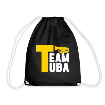 Tuba Tubist - Turnbeutel - Schwarz - Vorne