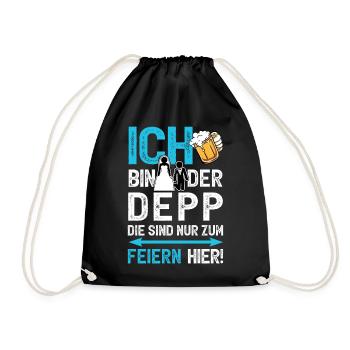Junggesellenabschied Bräutigam T-Shirt JGA Männer - Turnbeutel - Schwarz - Vorne