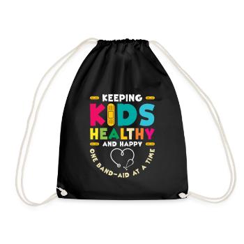 School Nurse Medical Nursing Nurse Appreciation - Drawstring Bag - black - Front