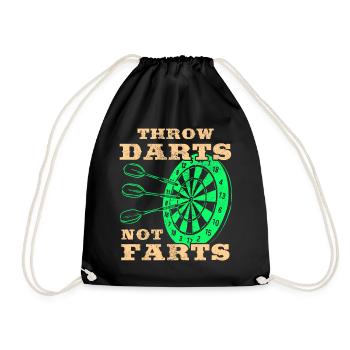 Darts Sports Club, Dartboard, Arrow Sport Darts - Drawstring Bag - black - Front