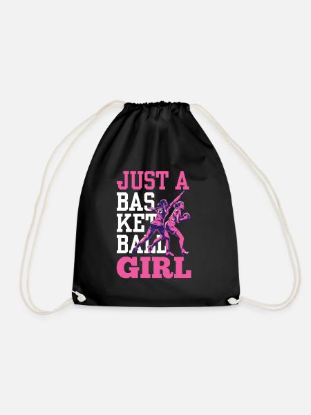 Nur Ein Basketball Mädchen Team Basketballspieler - Turnbeutel - Schwarz