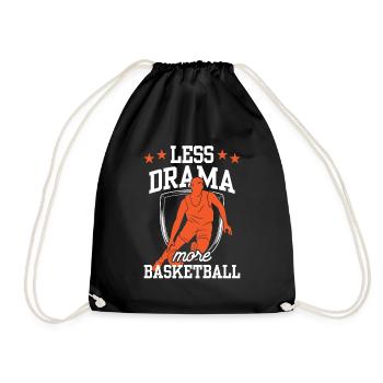 Moins de drame Plus de joueurs de basket-ball - Sac de sport léger - noir - Devant