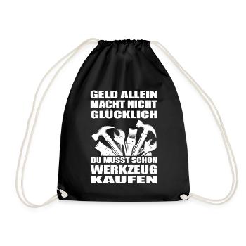Handwerker - Turnbeutel - Schwarz - Vorne