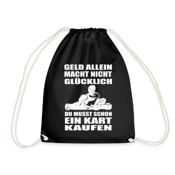 Kart - Turnbeutel - Schwarz - Vorne