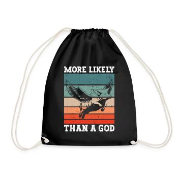 Plus probable qu’un Dieu - Athéisme athée - Sac de sport léger - noir - Devant
