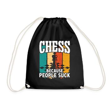 Les échecs parce que les gens sont nuls - Sac de sport léger - noir - Devant