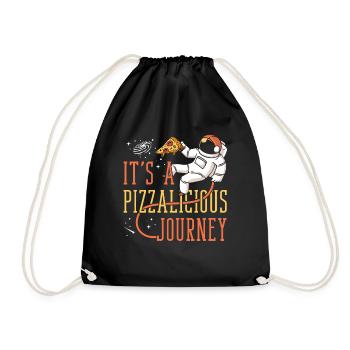 Space Pizza Lover Astronaut Fast Food - Sac de sport léger - noir - Devant