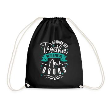 Retirement Couple Grandparents Life Quote Vintage - Drawstring Bag - black - Front