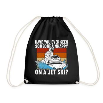 Jet Ski Jet Skiing - Drawstring Bag - black - Front