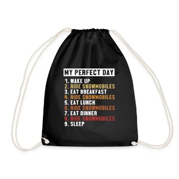 Motoneige Perfect Day motocycliste - Sac de sport léger - noir - Devant