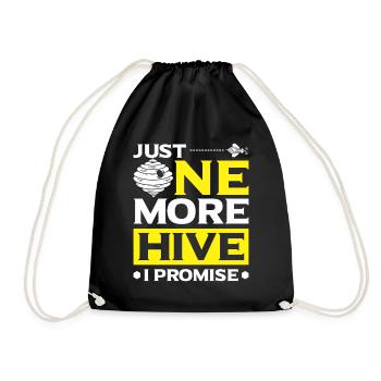 Beekeepers Bees Honey bees Beekeeping - Drawstring Bag - black - Front
