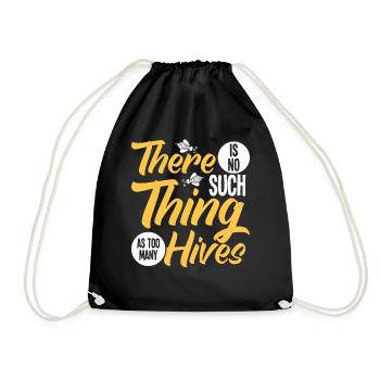 Beekeepers Bees Honey bees Beekeeping - Drawstring Bag - black - Front
