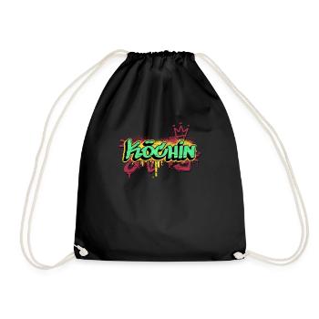 Koch Graffiti-Art Hobby Köchin - Turnbeutel - Schwarz - Vorne