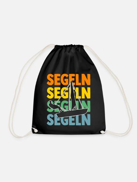 Segelboot Segler Segeln - Turnbeutel - Schwarz