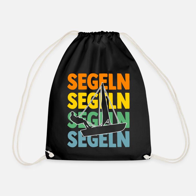 Segelboot Segler Segeln - Turnbeutel - Schwarz