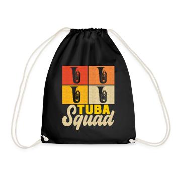 Tuba Tubist - Turnbeutel - Schwarz - Vorne
