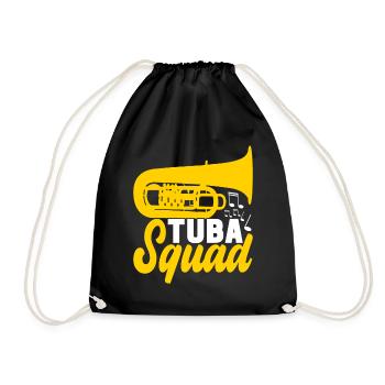 Tuba Tubist - Turnbeutel - Schwarz - Vorne