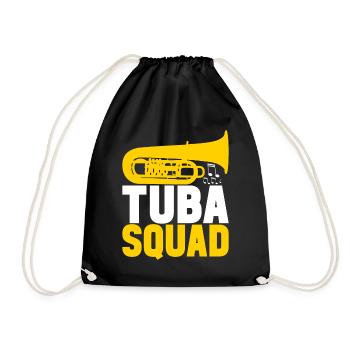 Tuba Tubist - Turnbeutel - Schwarz - Vorne