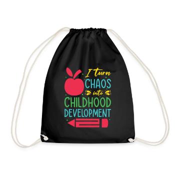 Enseignante éducatrice en éducation de la petite enfance - Sac de sport léger - noir - Devant
