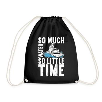 Jet Ski Jet Skiing - Drawstring Bag - black - Front