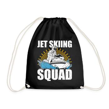 Jet Ski Jet Skiing - Drawstring Bag - black - Front