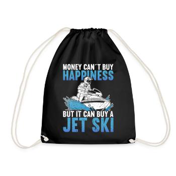 Jet Ski Jet Skiing - Drawstring Bag - black - Front