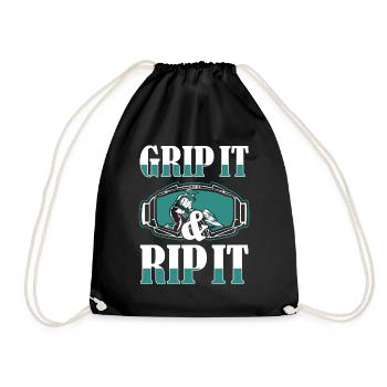 Grip It And Rip It Schneemotorrad Snowmobile - Turnbeutel - Schwarz - Vorne