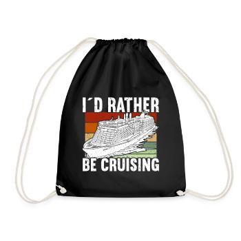 Croisière Croisière Vacances Croisière en famille - Sac de sport léger - noir - Devant