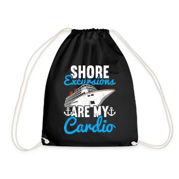 Croisière Croisière Vacances Croisière en famille - Sac de sport léger - noir - Devant
