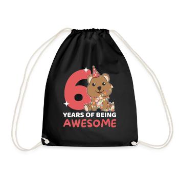 Quokka pour les enfants de 6 ans - Sac de sport léger - noir - Devant
