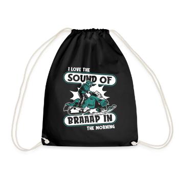 I Love The Sound Of Braap In The Morning Driver - Drawstring Bag - black - Front