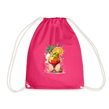 Cocktail - Turnbeutel - Fuchsia - Vorne