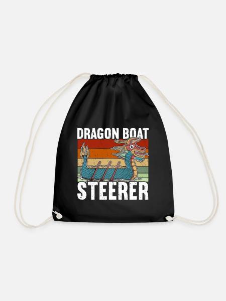 Drachenboot - Turnbeutel - Schwarz