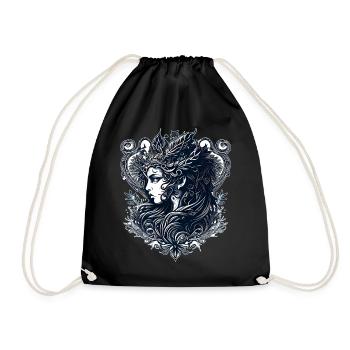 Grec Verseau Déesse signe du zodiaque Astrologique Sy - Sac de sport léger - noir - Devant