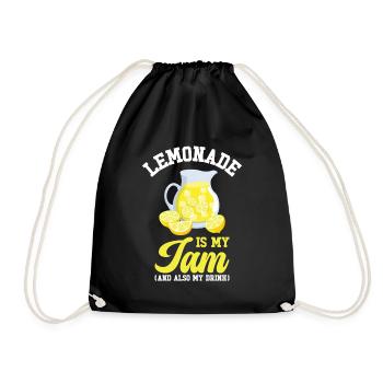 Zitrone Frucht Limonade Zitrusfrüchte - Turnbeutel - Schwarz - Vorne
