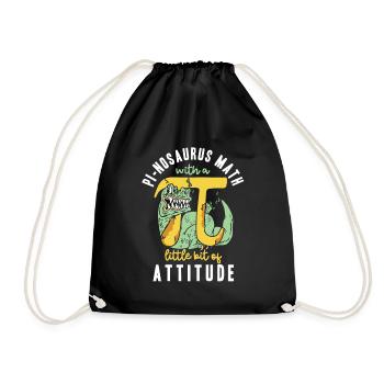 Pi-nosaurus math avec un peu de posture - Sac de sport léger - noir - Devant