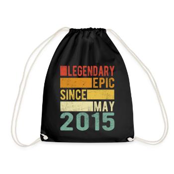 Anniversaire Mai 2015 Épopée légendaire - Sac de sport léger - noir - Devant