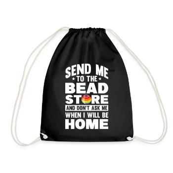 Perle Perle Broderie Bijoutier Fabricant de bijoux - Sac de sport léger - noir - Devant
