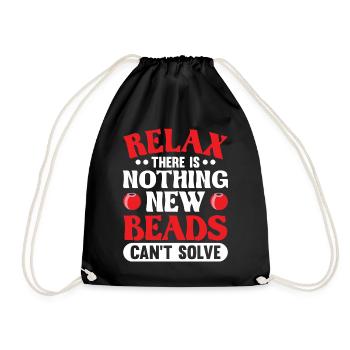 Bijoutier bijoutier perlé - Sac de sport léger - noir - Devant