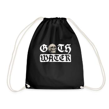 Grufti-Wasser - Grufti-Gotik - Turnbeutel - Schwarz - Vorne