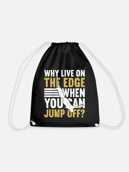 Bungee-Jump Bungee-Jumping - Turnbeutel - Schwarz