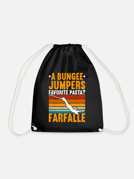 Bungee-Jump Bungee-Jumping - Turnbeutel - Schwarz