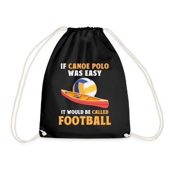 Kanu-Polo - Turnbeutel - Schwarz - Vorne