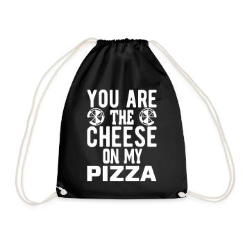 Tu es le fromage sur ma pizza - Sac de sport léger - noir - Devant