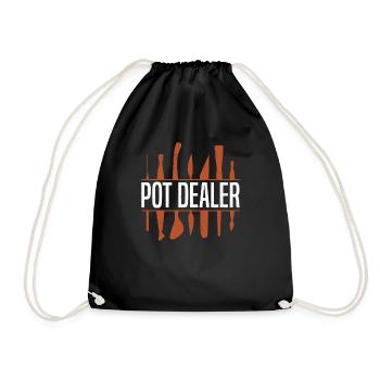 Poterie Argile Cours de poterie Poterie Poterie - Sac de sport léger - noir - Devant